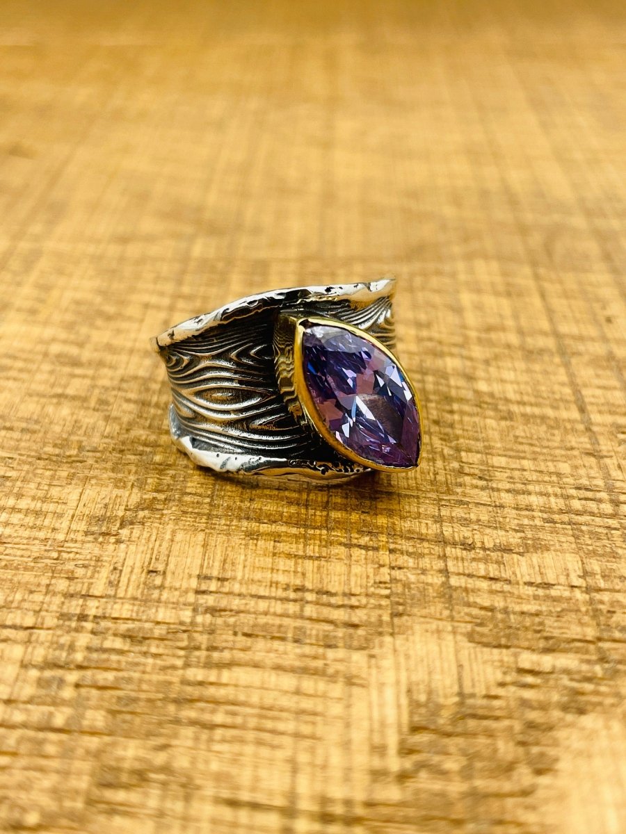 Women's Amethyst 925 Sterling Silver Ring - TryAladdin