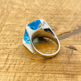 Women's Aquamarine Stone Ring - TryAladdin