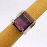 Women's Genuine Amethyst Stacking Ring - TryAladdin