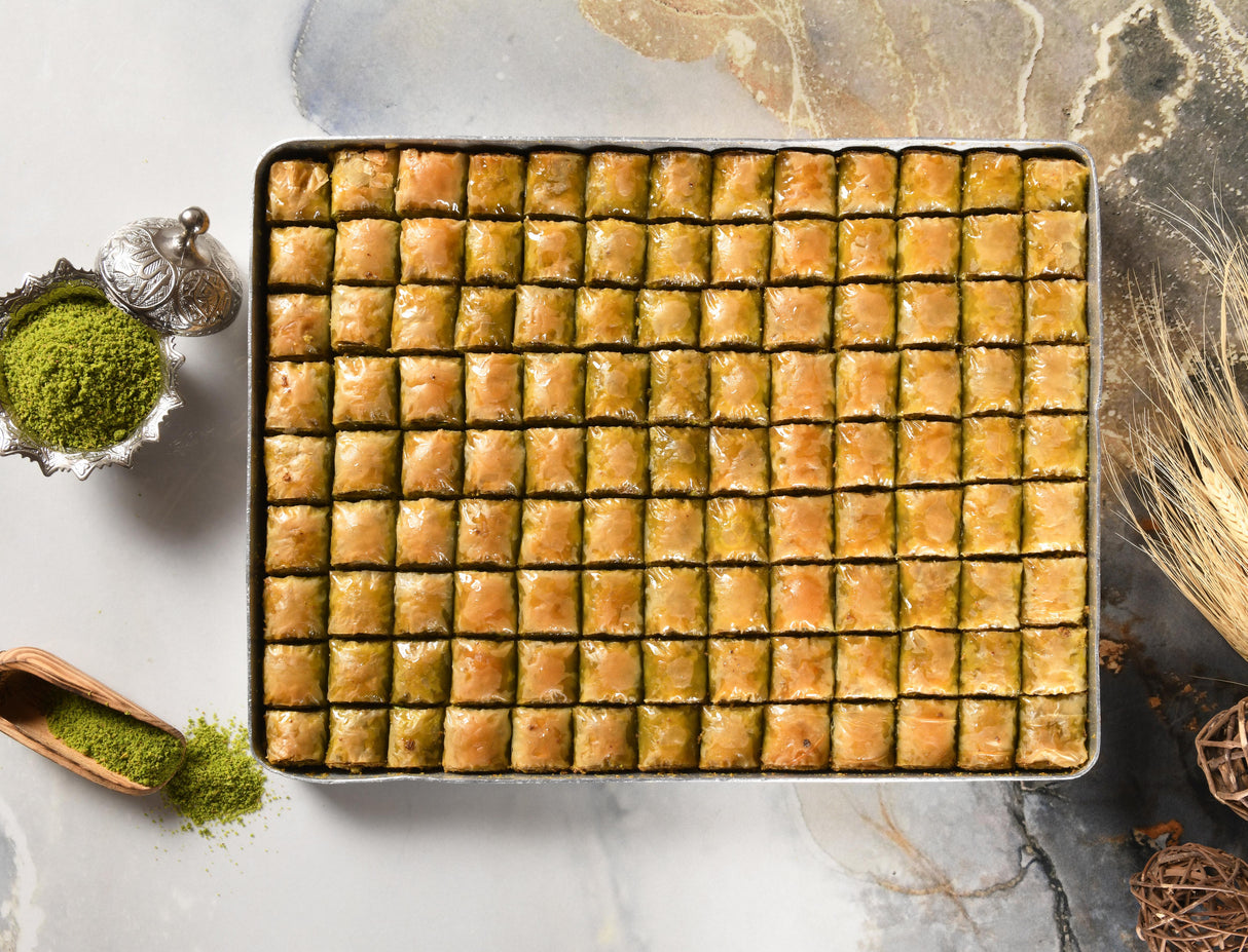 Asi | Special Mini Baklava with Pistachio Tray - TryAladdin