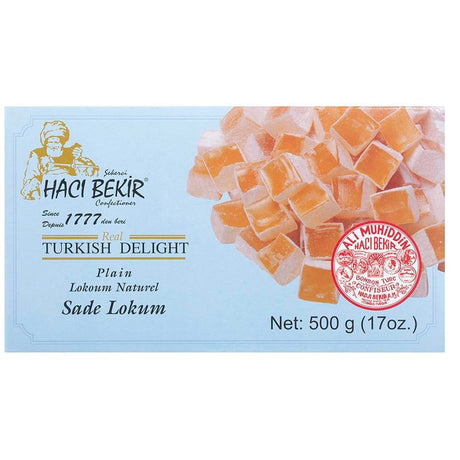 Haci Bekir Exclusive Turkish Delight Plain - Unique Consistency Lokums - TryAladdin