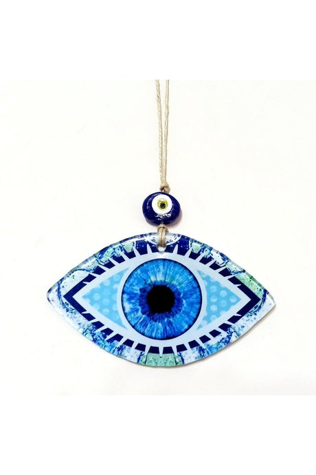 Blue Eye Model Fusion Glass Wall Ornament - TryAladdin