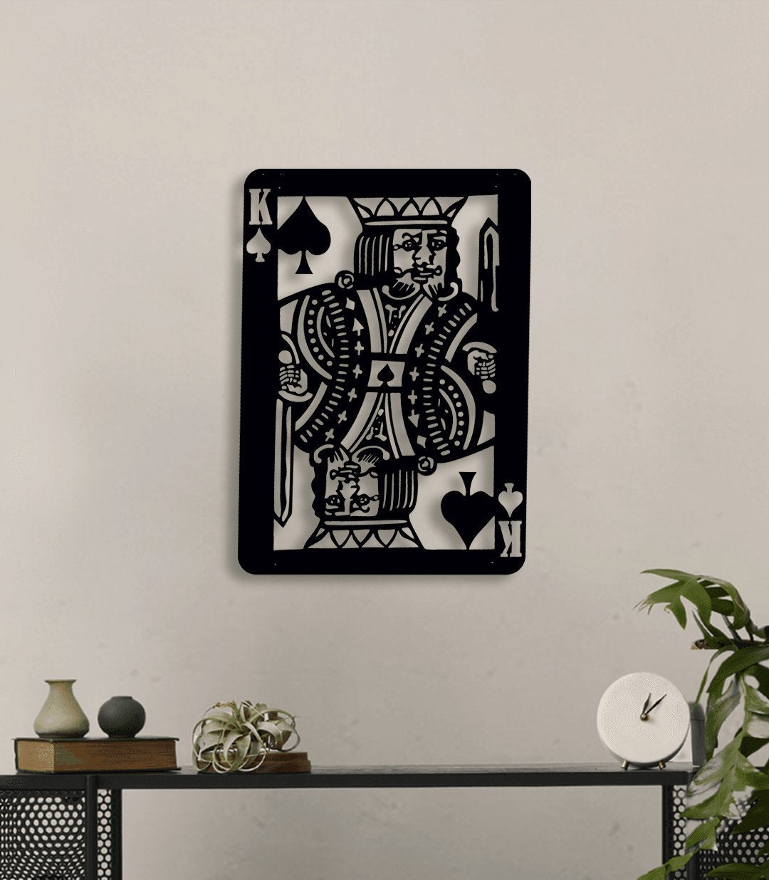 NR Dizayn | King of Spades Metal Wall Art - TryAladdin