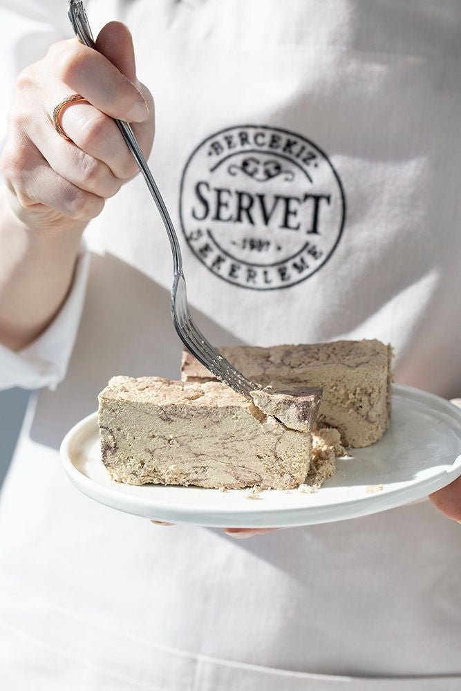 Servet | Plain Fresh Tahini Halva with Cocoa - Sugar Free - TryAladdin