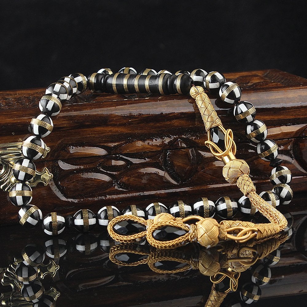 Tesbihevim | Gold Plated Silver Tassel Tasbih - TryAladdin